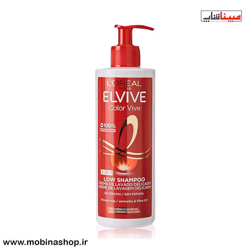 شامپو بدون سولفات موهای رنگ شده لورال 400میل