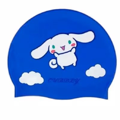 کلاه شنا بچه گانه سیلیکونی طرح cuddly ( آبی تیره )