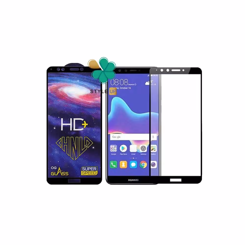 گلس فول گوشی هواوی Huawei Y9 2018 مدل HD Plus