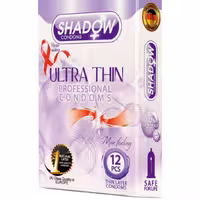 کاندوم بسیار نازک شادو مدل Ultra Thin بسته 12 عددی