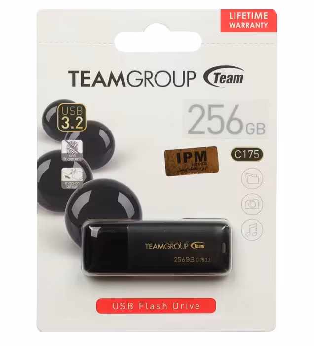 فلش مموری تیم گروپ مدل C175 USB3.2 ظرفیت 256 گیگابایت