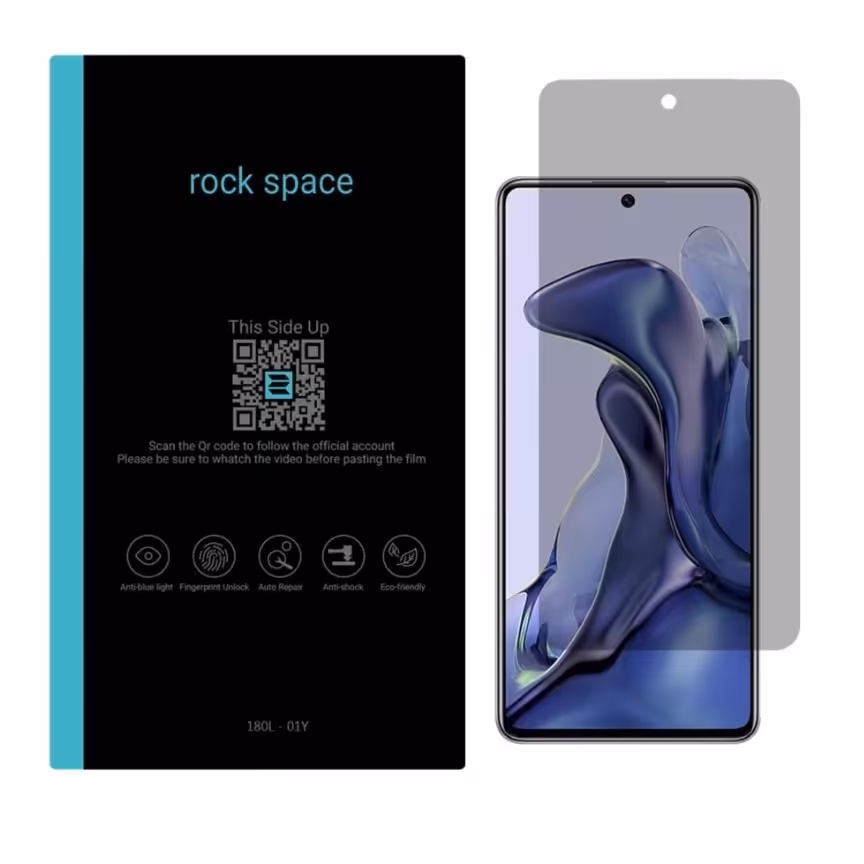 گلس پرایوسی (حریم شخصی)نانو و ضد ضربه گوشی شیائومی Mi 11T برند راک اسپیس