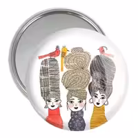 آینه جیبی خندالو مدل دخترونه کد 6109