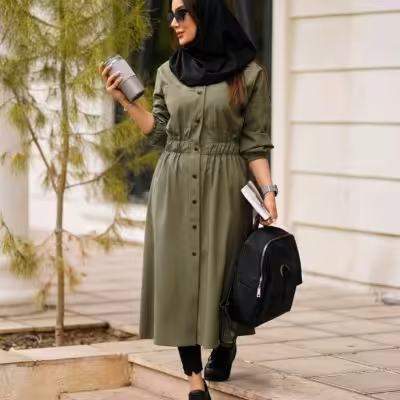 مانتو اسپرت زنانه نادیا مدل با دو سایزبندی از 38 تا 46