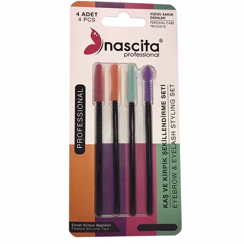 برس ابرو و مژه ناسکیتا مدل Professional 01 بسته 4 عددی