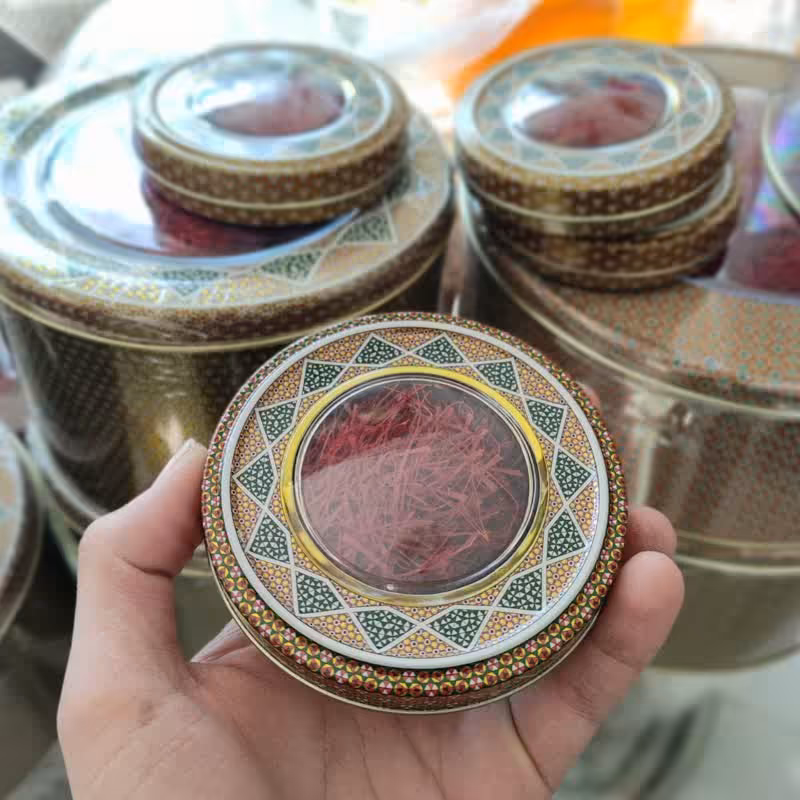 زعفران خاتم سوپرنگین یک مثقالی(کیفیتی برتر و ماندگار)