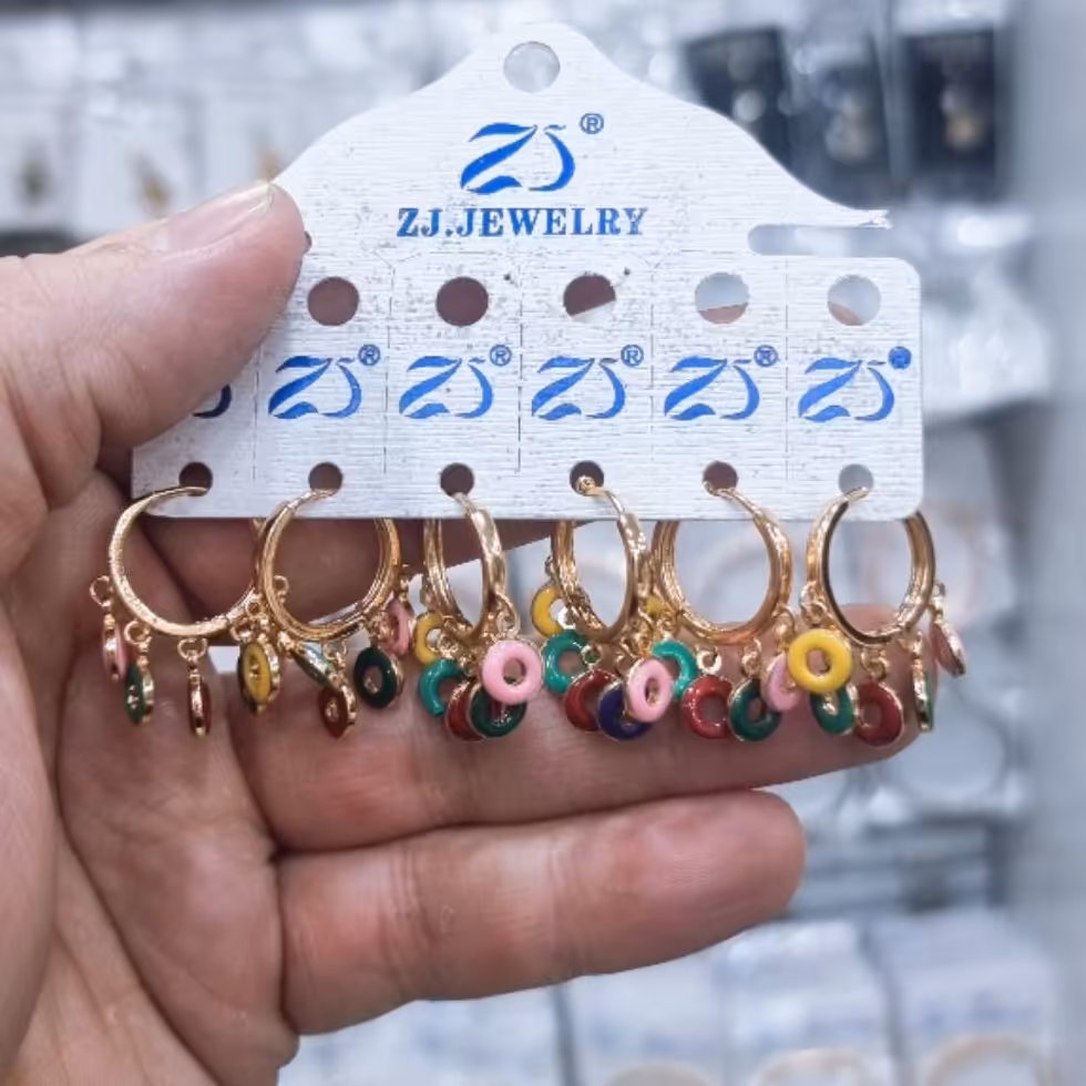 گوشواره رنگی زیبا