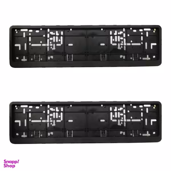 قاب پلاک خودرو مدل W بسته 2 عددی