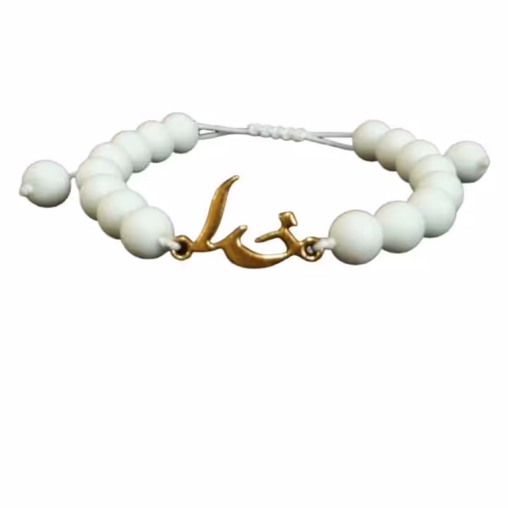 دستبند سنگ پلاک رندوم