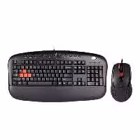 قیمت و خرید کیبورد و ماوس گیمینگ باسیم ای فورتک مدل KX-2810BK | یاس ارتباط