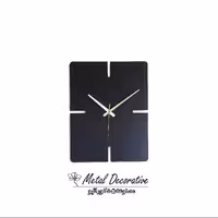 ساعت دیواری مینیمال فلزی طرح مستطیل ابعاد38در50 سانتیمتر کد MD-1167 