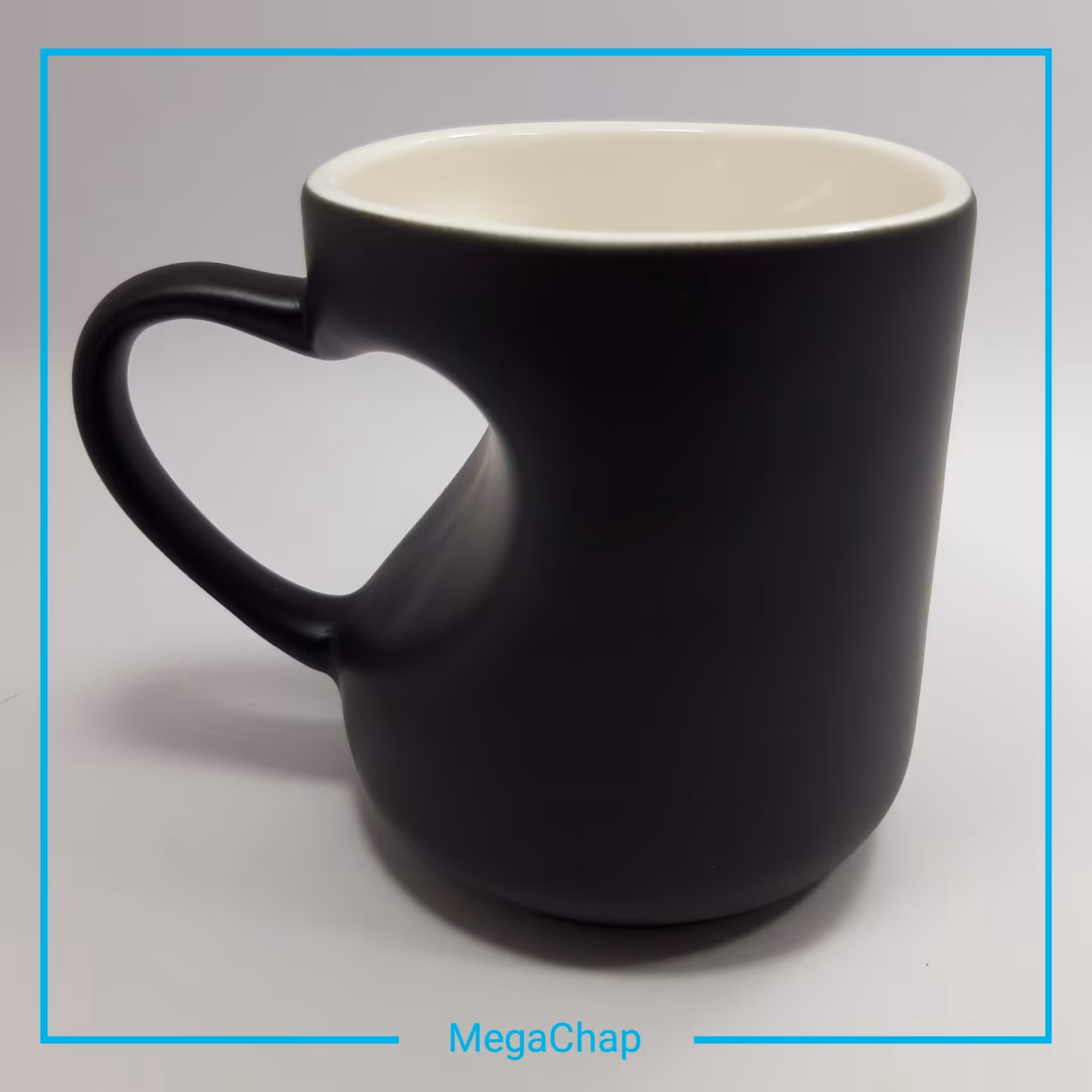 ماگ حرارتی سه بعدی دسته قلبی