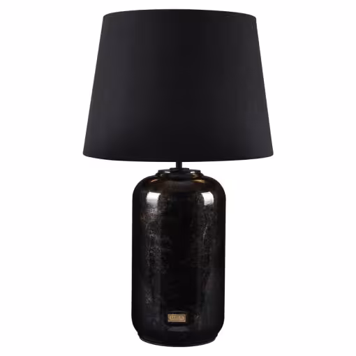 آباژور رومیزی چوبی سوئیچی مدل GIORGIA کد TLSW-80807 رنگ BLACK-MARBLE