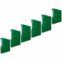 زونکنA4 سلفونی لبه فلزی تیگل دار سبز تیره ( بسته 6 عددی)