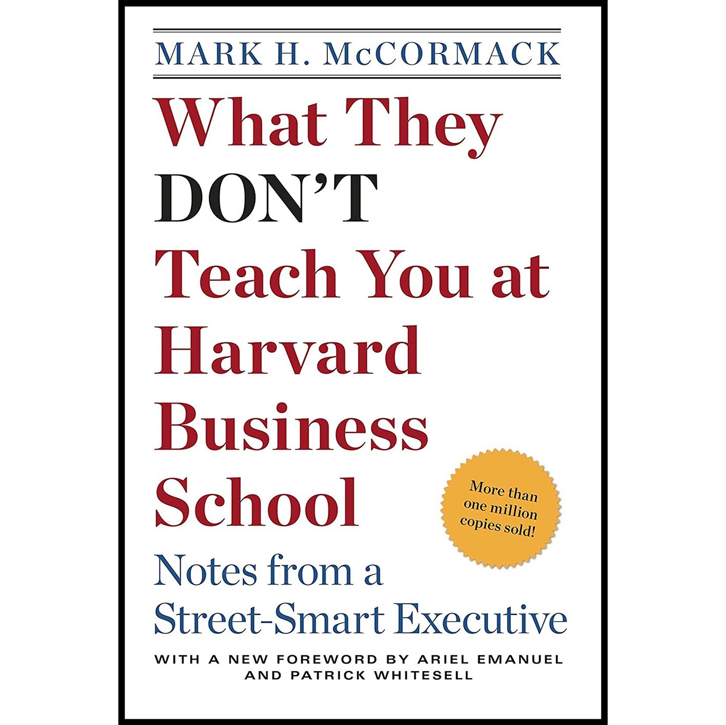 کتاب زبان اصلی What They Dont Teach You at Harvard Business School