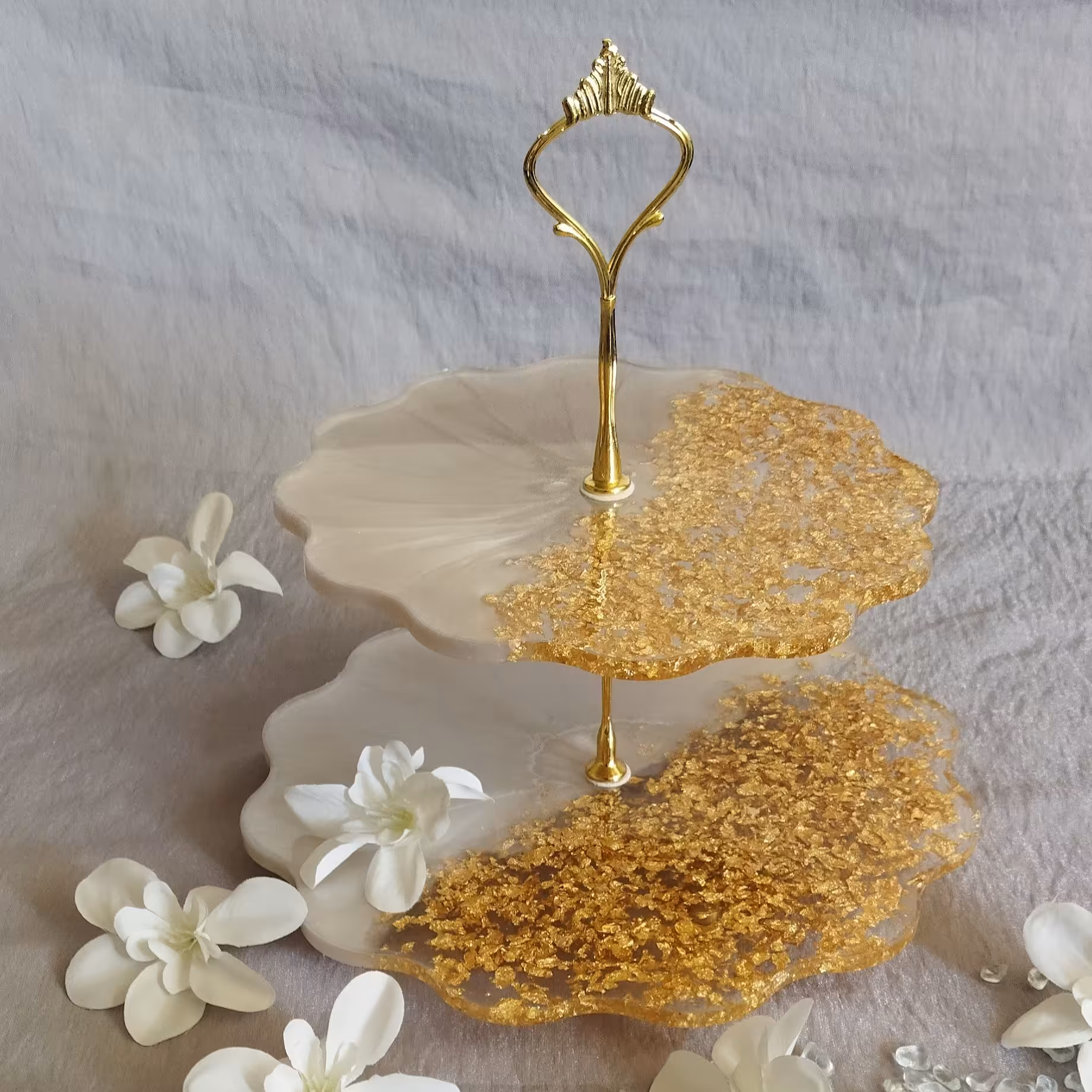 شیرینی خوری دو طبقه رزینی   