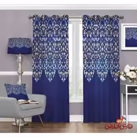 پرده سنتی آبی کد 3260