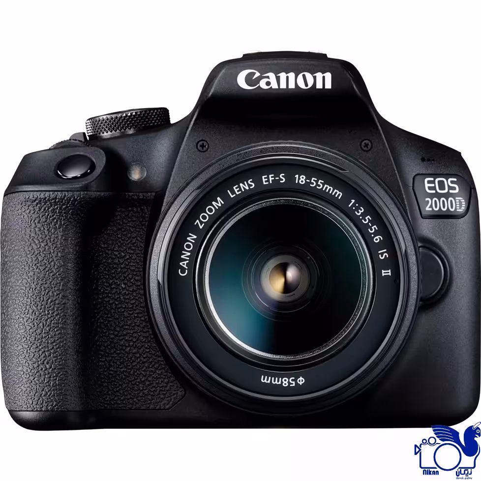 Canon EOS 2000D DSLR Camera and EF-S 18-55 mm f/3.5-5.6 IS II
