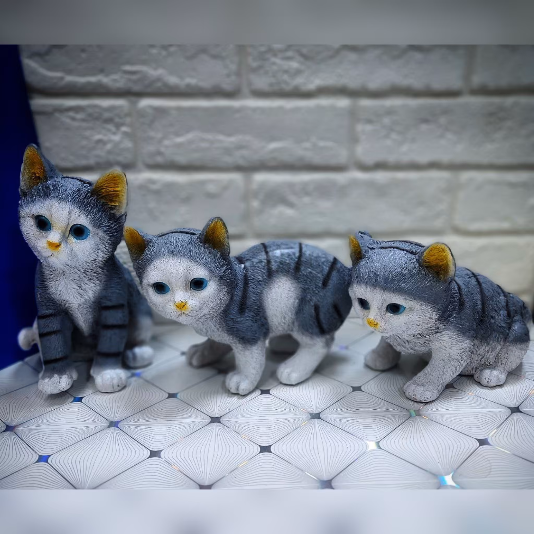 مجسمه گربه مجموعه 3 عددی