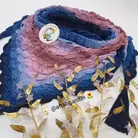 اشارپ مجلسی بلند دستبافت ترک سایز بزرگ  گالری آفتابگردون