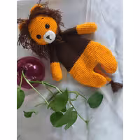 جامدادی بافتنی طرح شیر