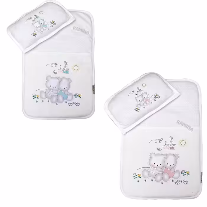 رختخواب سه تکه طرح خرس های دوقلو بیبی لایک Baby Like