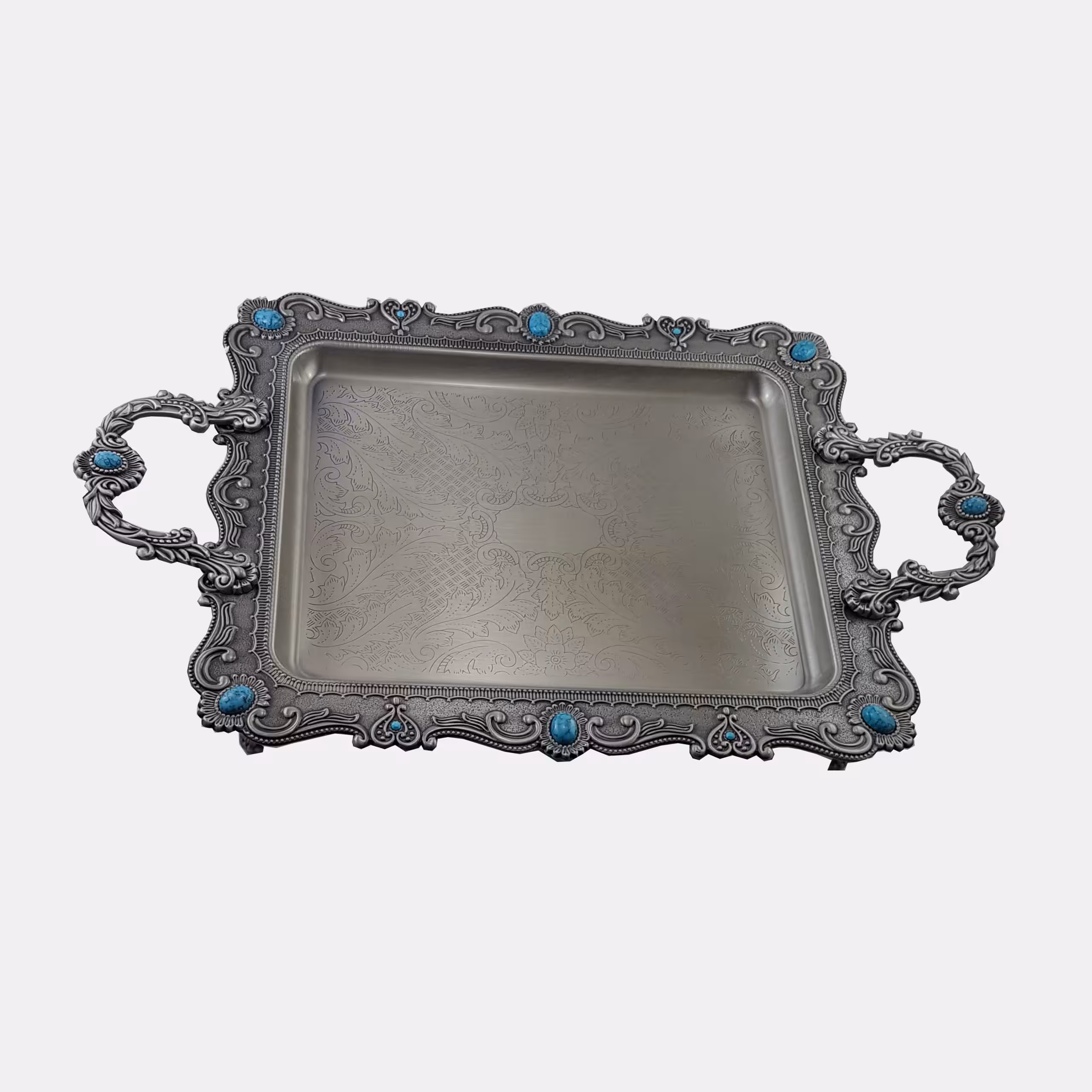 سینی نقش دار پیوتر متوسط یونیک کد 1381 (خارجی ضد زنگ)