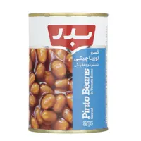 کنسرو خوراک لوبیادرسس گوجه فرنگی 420 گرم بدر 