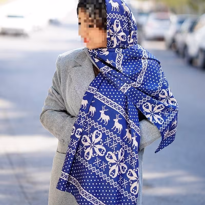 شال نخی پاییزه کد 9009