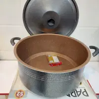 قابلمه گرانیتی سایز بزرگ پاراب سایز 45 ورق ضخیم (ویژه) گرانیت داخل مسی       رنگ بیرون مدادی (چکشی)