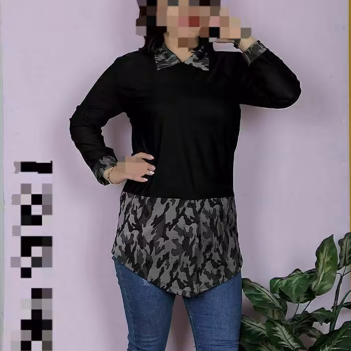 تونیک یقه دار چریکی