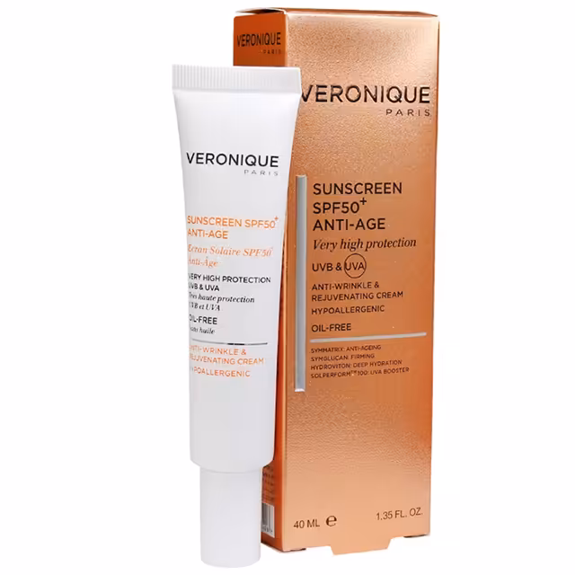 ضد آفتاب ضد چروک +SPF50 فاقد چربی ورونیک 40 میل 