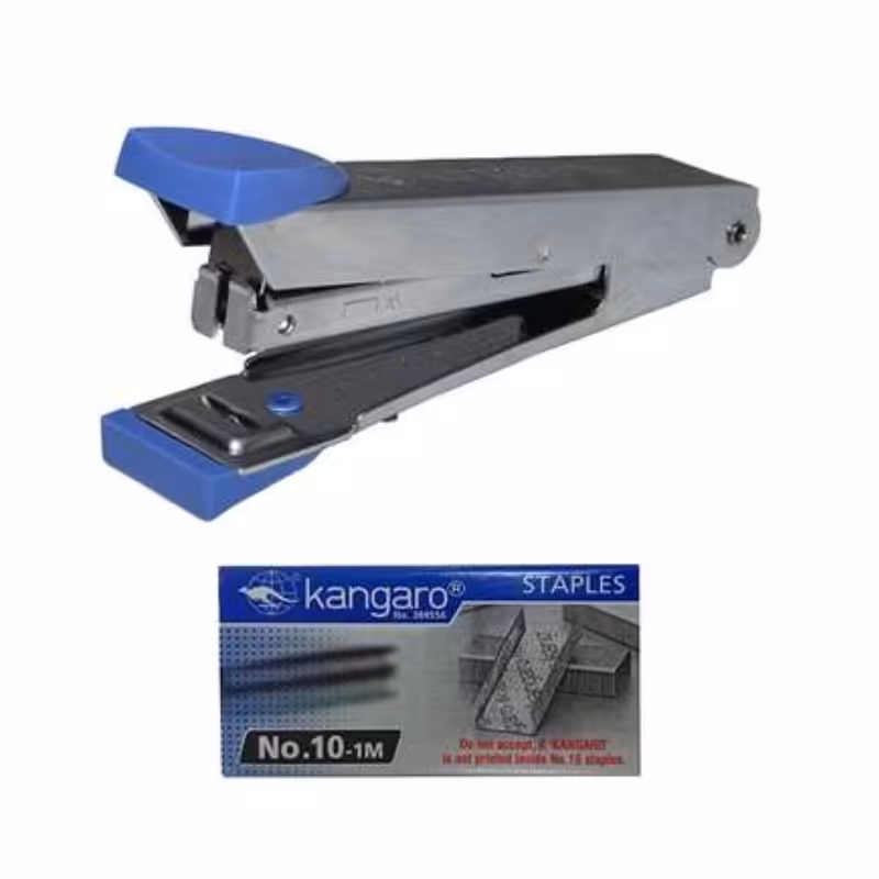 منگنه کانگرو مدل No.10 به همراه سوزن منگنه برای کاردستی و بسته بندی