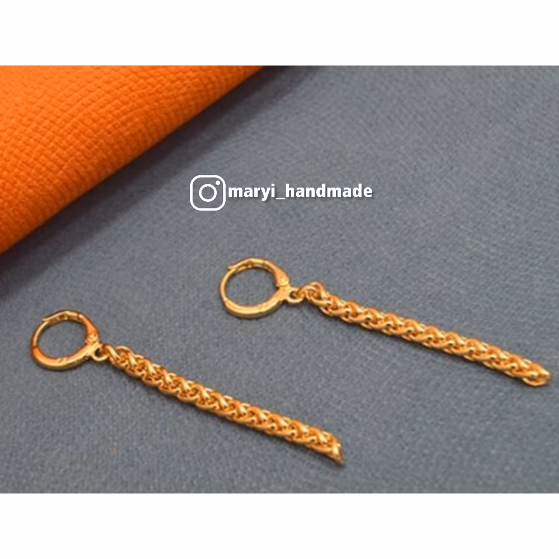 گوشواره طنابی جنس استیل رنگ ثابت باضمانت