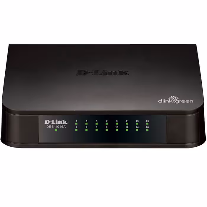 سوییچ 16 پورت مگابیتی و دسکتاپ دی لینک مدل DES-1016A