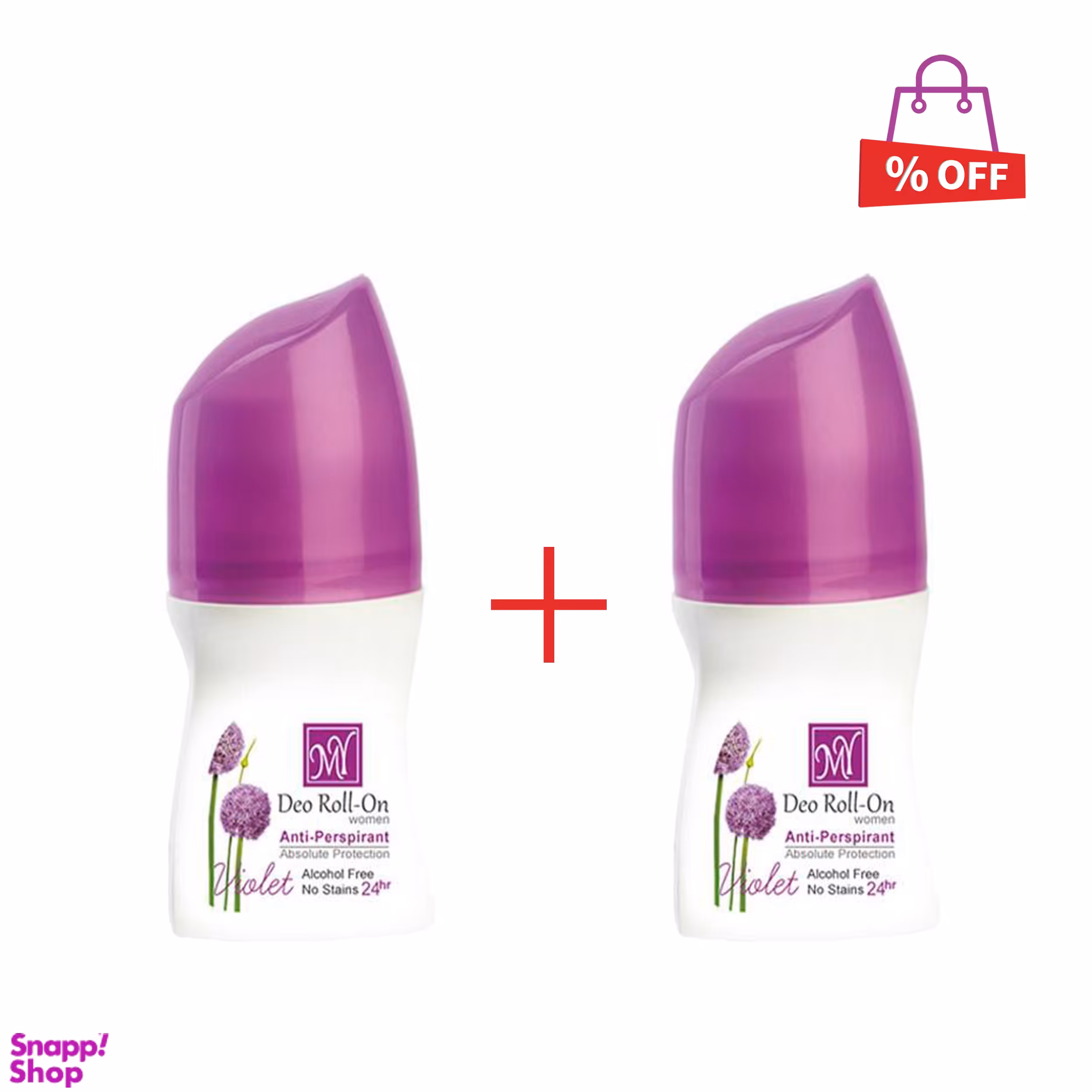 رول ضد تعریق زنانه مای (My) مدل Violet حجم 50 میلی‌لیتر مجموعه 2 عددی