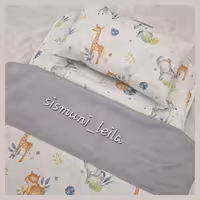 رختخواب نوزاد ست مسافرتی. پارچه کتان نخ ترک دستگیره دار. زیپ خور. کیف شو.  قابل شستشو در ماشین بدون مچاله شدت الیاف