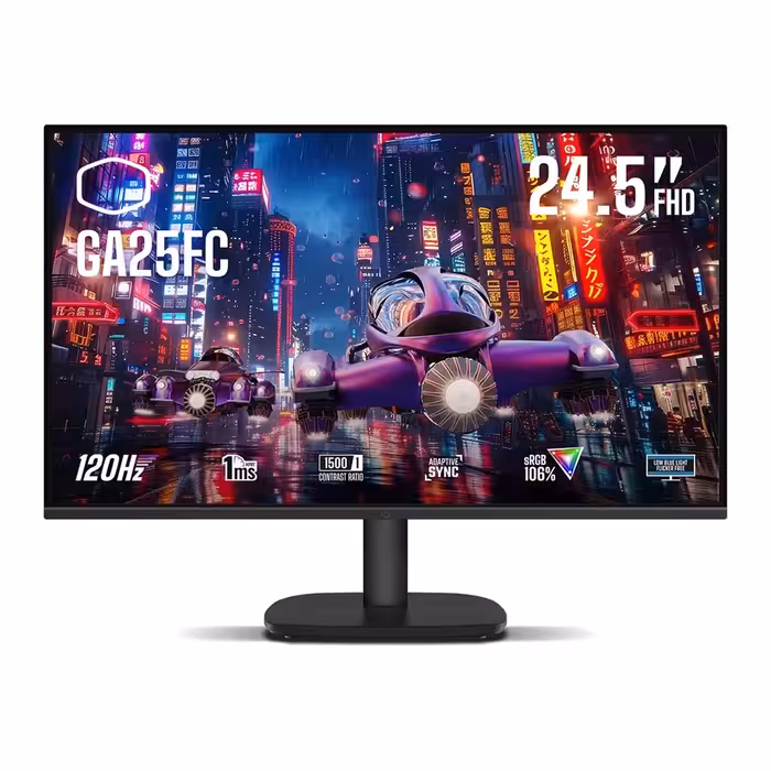 مانیتور گیمینگ کولر مستر مدل GA25FC سایز 24.5 اینچ
