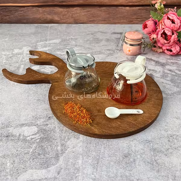 قوری زعفران دم کن قاشق دار