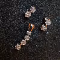 نیم ست جواهری گل654