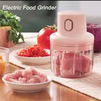 مینی خردکن شارژی 250 میل سه تیغه برای خردکردن انواع سبزیجات و پوره کردن غذای کودک(خرد کن شارژی) 