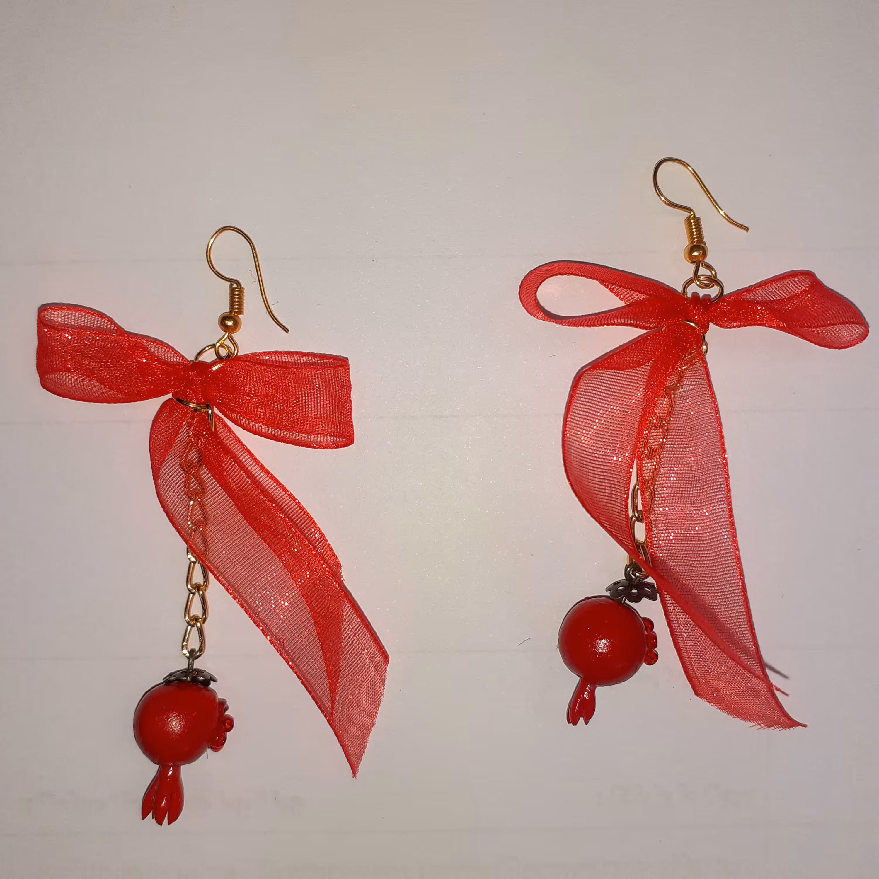 گوشواره فانتزی طرح انار بسیار زیبا