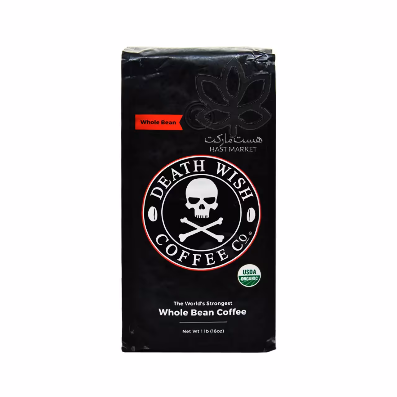 دانه قهوه ارگانیک ( بسیار قوی ) 453 گرم دت ویش - death wish