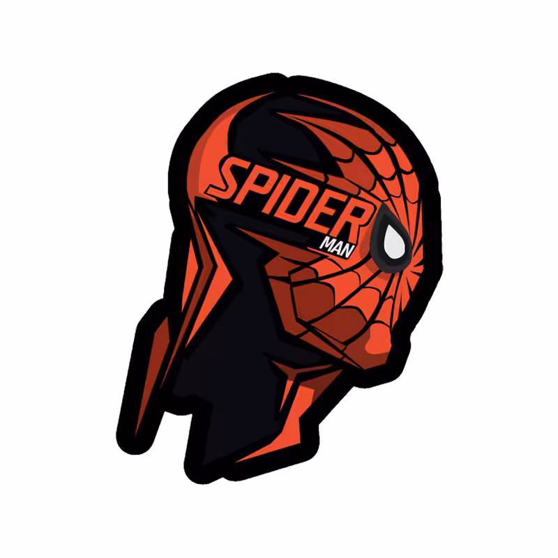 استیکر تزئینی موبایل طرح Spiderman Marvel مدل STM1020