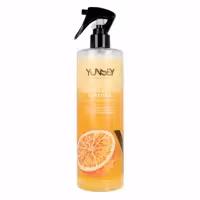 اسپری دو فاز مو پرتقال شیرین و زردچوبه یانسی YUNSEY مدل آبرسان و نرم و ترمیم کننده مناسب انواع مو