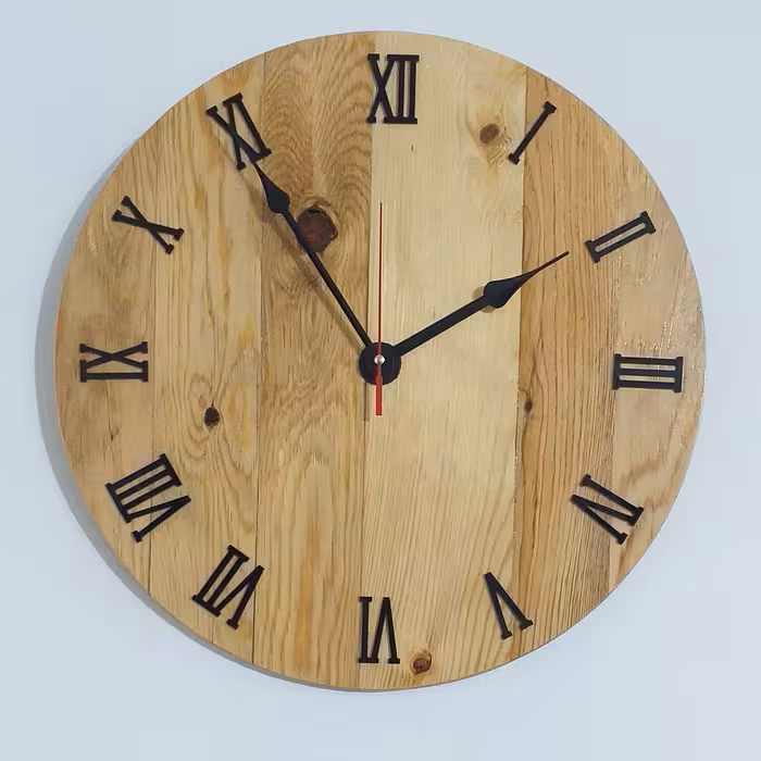 ساعت دیواری کاملا چوبی پس کرایه