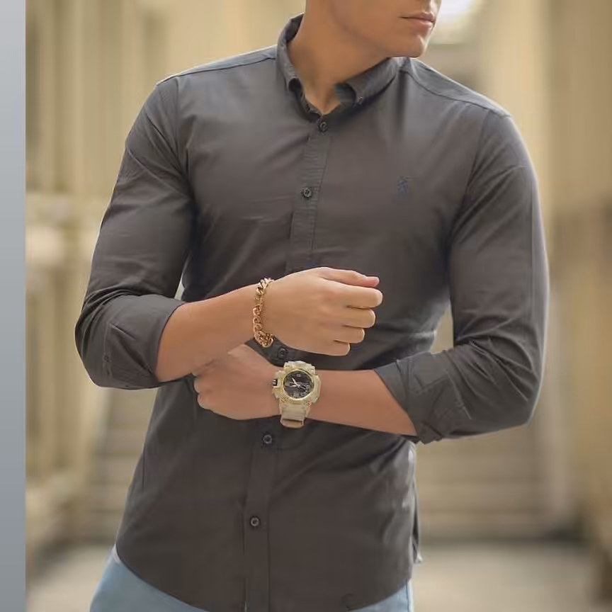 پیراهن ساده مردانه پوپلین سایز m تا 4x