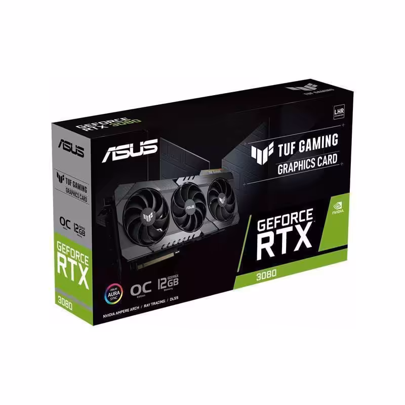 کارت گرافیک ایسوس مدل TUF Gaming GeForce RTX3080 OC Edition 12GB GDDR6X