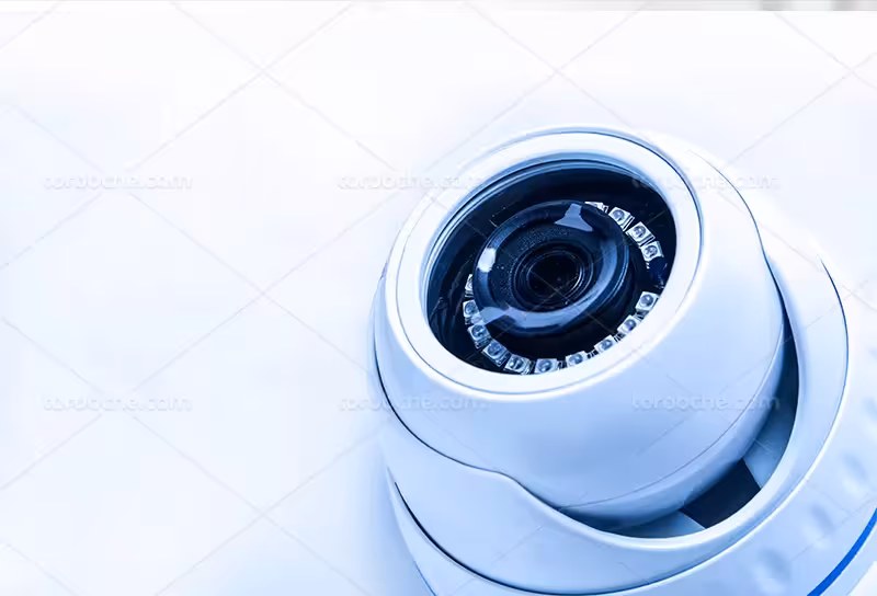 عکس دوربین مدار بسته سفید | گرافیک با طعم تربچه