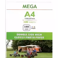 فتوگلاسه 160 گرم دورو 100برگی A4 - MEGA